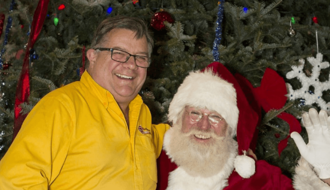 Santa and Phil Groves